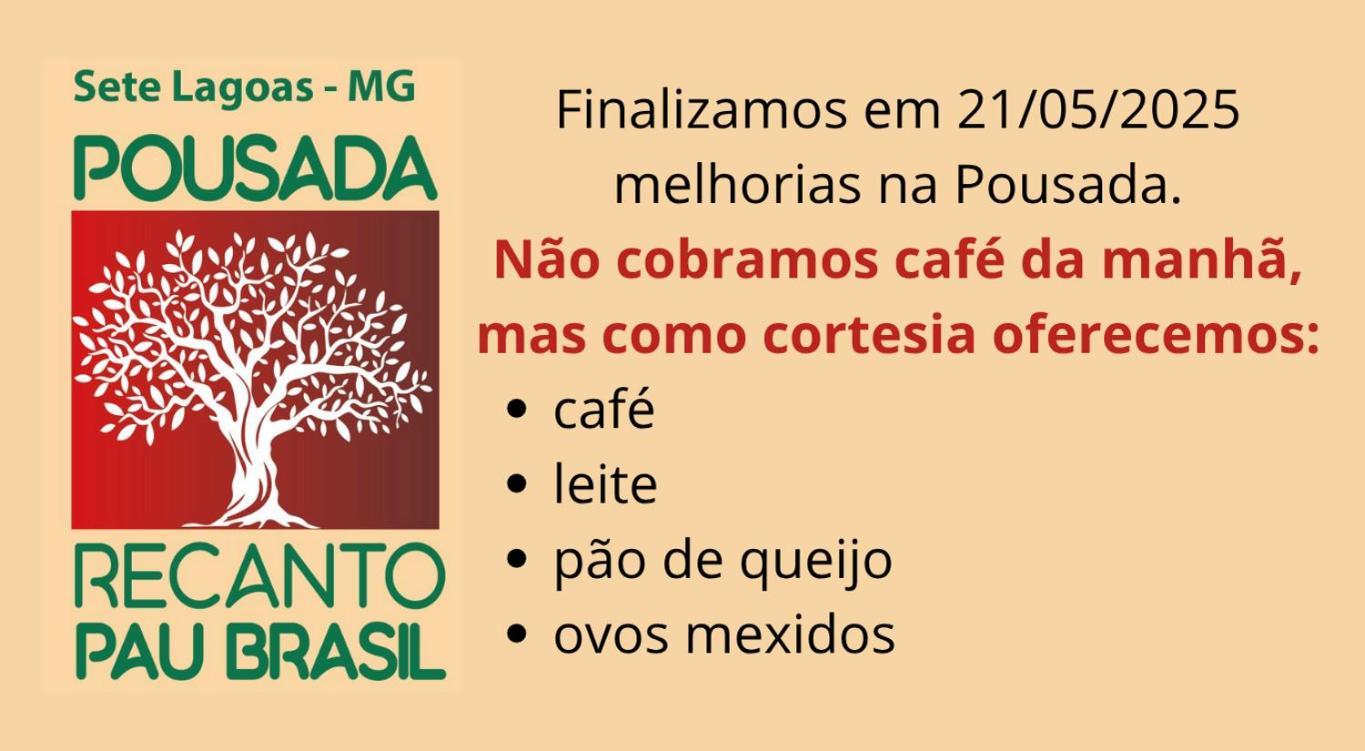 Recanto Pau Brasil Sete Lagoas Exterior photo